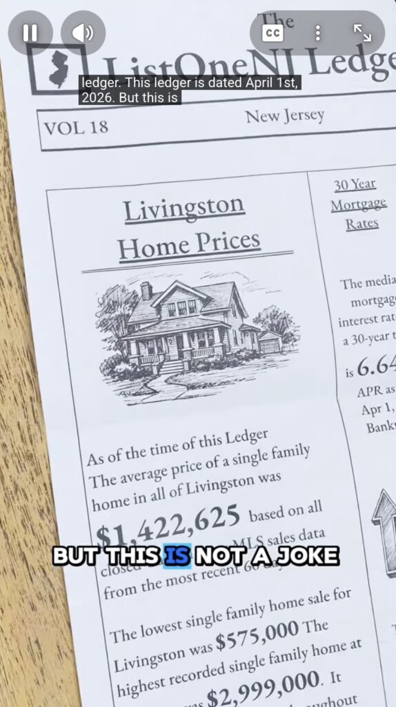 2026 Livingston NJ Real Estate Market