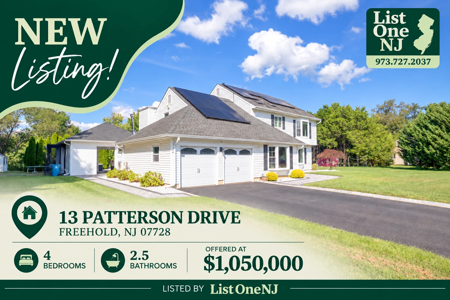 13 Patterson Drive Freehold NJ — new ListOneNJ listing